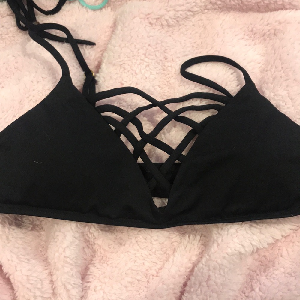 LSPACE crisscross bikini top